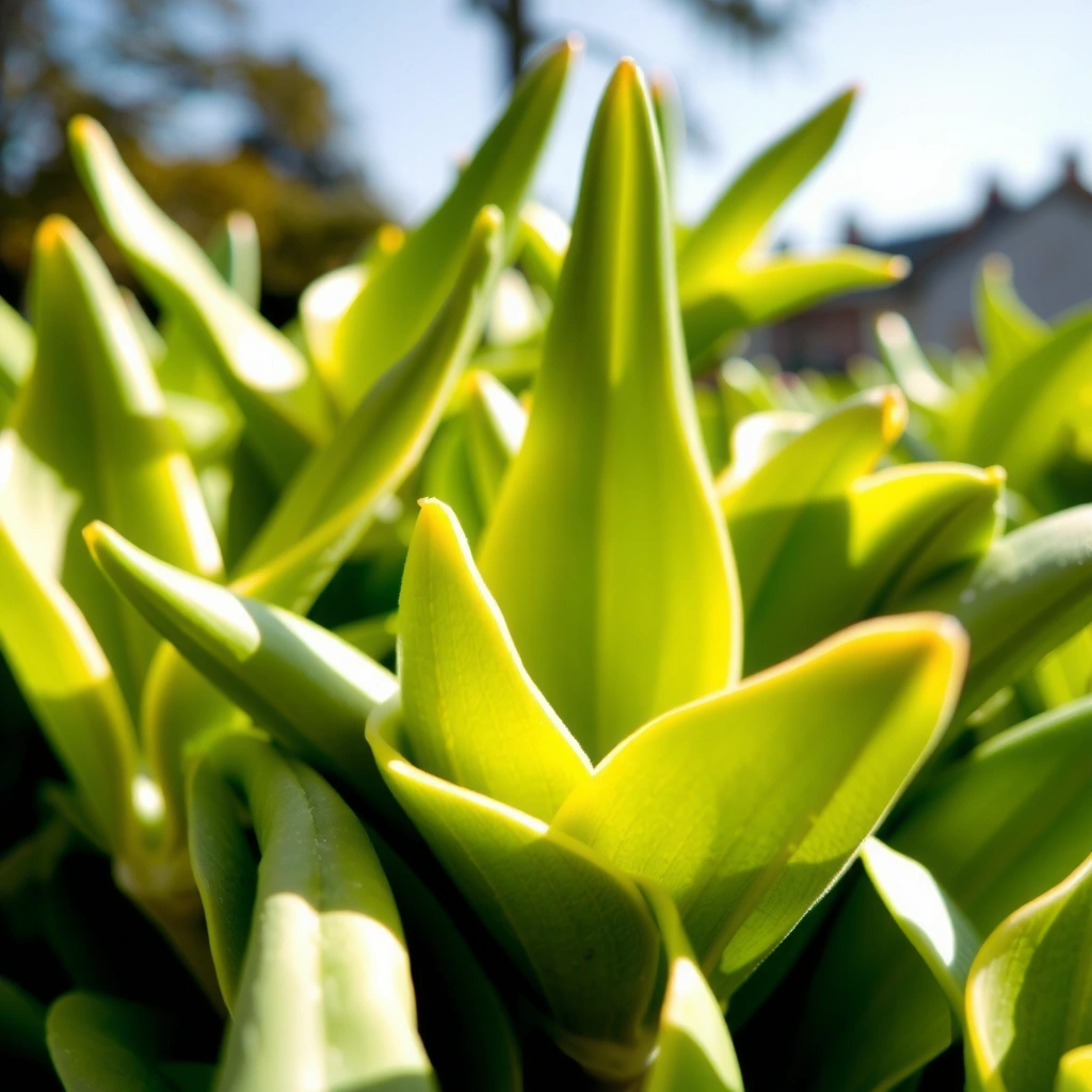 Fresh green leaves background